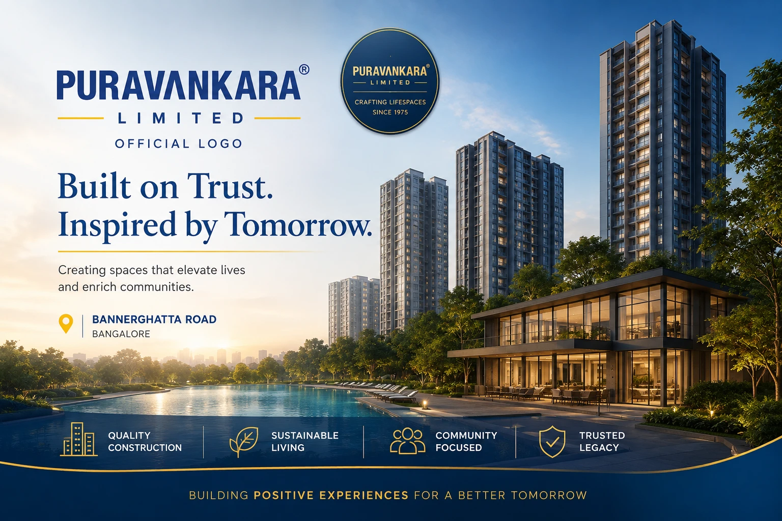 Puravankara Limited official logo for Bannerghatta Road residential projects
